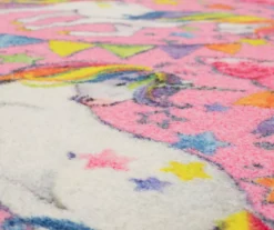 Mohawk Unicorn Wish Pink Multi-Color Area Rug -Carpet Promotion 810599889 A8 3