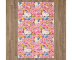 Mohawk Unicorn Wish Pink Multi-Color Area Rug -Carpet Promotion 810599890 A0 2