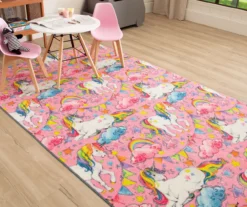 Mohawk Unicorn Wish Pink Multi-Color Area Rug -Carpet Promotion 810599890 A0 4