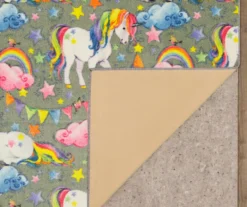 Mohawk Unicorn Wish Gray Multi-Color Area Rug -Carpet Promotion 810599893 A8 2