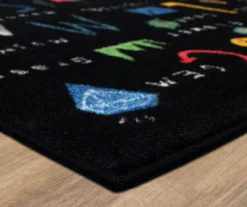 Mohawk ABC Letters Black Multi-Color Area Rug -Carpet Promotion 810599894 A8 1