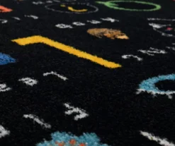 Mohawk ABC Letters Black Multi-Color Area Rug -Carpet Promotion 810599894 A8 3