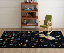 ABC Letters Black Multi-Color Area Rug, (5' X 8') -Carpet Promotion 810599895 A0 3