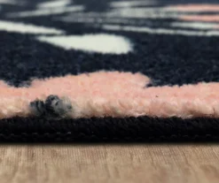 Flower Burst Navy & Peach Area Rug, (5' X 8') -Carpet Promotion 810599900 A8 4 1