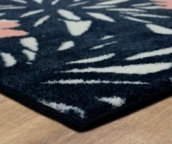 Mohawk Flower Burst Navy & Peach Area Rug -Carpet Promotion 810599901 A8 1