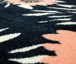 Mohawk Flower Burst Navy & Peach Area Rug -Carpet Promotion 810599901 A8 3