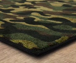 Mohawk Green, Black & Brown Camouflage Area Rug -Carpet Promotion 810599903 A8 1