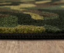 Green, Black & Brown Camouflage Area Rug, (5' X 8') -Carpet Promotion 810599903 A8 4 1