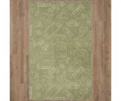 In Control Gray & White Area Rug, (5' X 8') -Carpet Promotion 810599909 A0 2