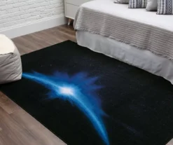 Galactic Quest Navy Light Arc Area Rug, (5' X 8') -Carpet Promotion 810599918 A0 4 1