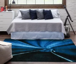 Mohawk Hyperspace Navy Abstract Area Rug -Carpet Promotion 810599921 A0 3