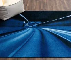 Mohawk Hyperspace Navy Abstract Area Rug -Carpet Promotion 810599921 A0 5