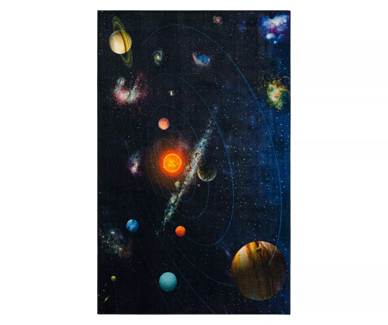 Mohawk Black & Multi-Color Solar System Area Rug 1 Mohawk Black & Multi-Color Solar System Area Rug