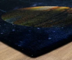 Mohawk Black & Multi-Color Solar System Area Rug 22 Mohawk Black & Multi-Color Solar System Area Rug -Carpet Promotion 810599923 A8 1