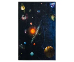 Mohawk Black & Multi-Color Solar System Area Rug 21 Mohawk Black & Multi-Color Solar System Area Rug -Carpet Promotion 810599925 A0 1