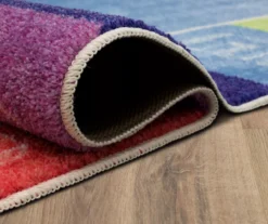 Blue & Rainbow Alphabet Border Area Rug -Carpet Promotion 810599926 A8 5