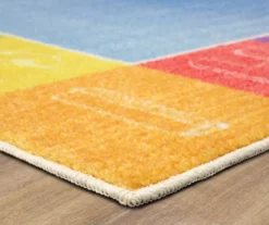 Blue & Rainbow Alphabet Border Area Rug -Carpet Promotion 810599928 A8 1