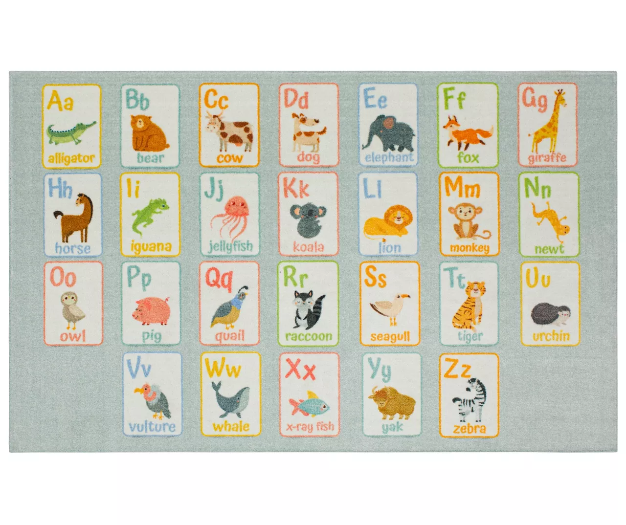 Mohawk Alphabet Light Blue Area Rug 2 Mohawk Alphabet Light Blue Area Rug - Image 2