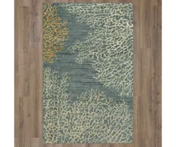 Mohawk Blue & Ivory Coral Reef Area Rug -Carpet Promotion 810599936 A0 2