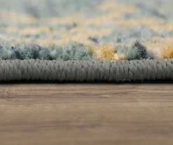 Blue & Ivory Coral Reef Area Rug, (7.5' X 10') -Carpet Promotion 810599937 A8 4 1