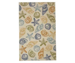 Mohawk Scattered Seashells Cream & Earth-Tone Area Rug