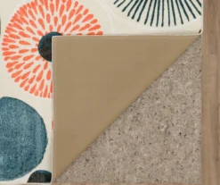 White, Orange & Blue Patterned Circles Area Rug, (5' X 8') 14 White, Orange & Blue Patterned Circles Area Rug, (5' X 8') -Carpet Promotion 810599943 A8 2