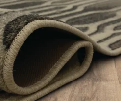 Oaklane Gray & Beige Geo Stripe Area Rug, (5' X 8') -Carpet Promotion 810600267 A8 5