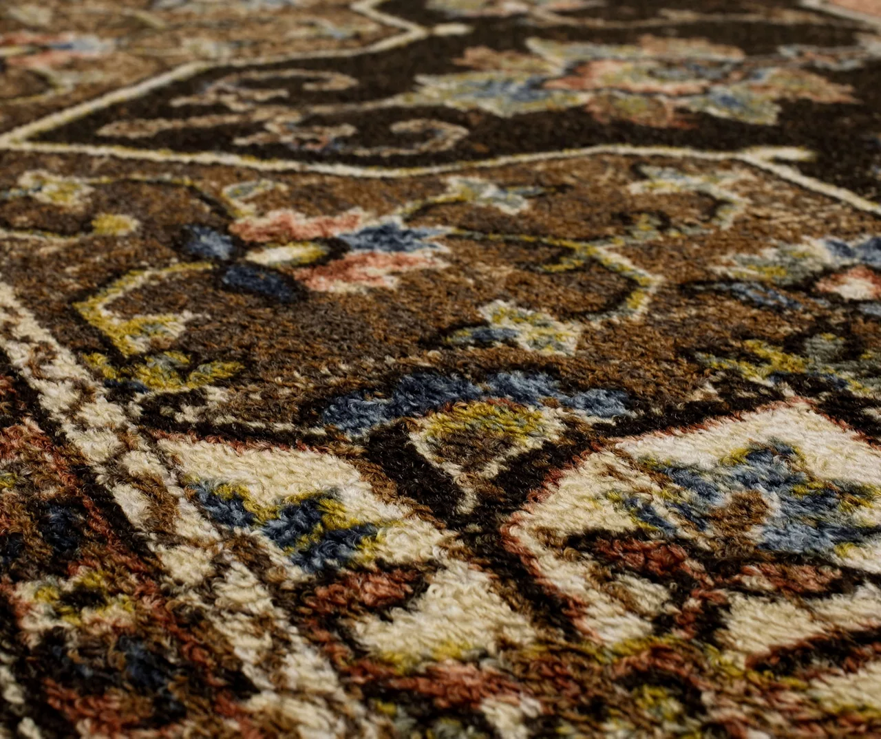 Adelphi Brown Ornamental Floral Area Rug, (2' X 8') 5 Adelphi Brown Ornamental Floral Area Rug, (2' X 8') - Image 5