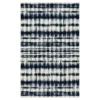 Renly Navy & White Abstract Tie-Dye Area Rug, (5' X 8')