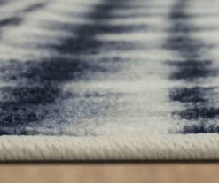 Renly Navy & White Abstract Tie-Dye Area Rug, (5' X 8') -Carpet Promotion 810600277 A8 4