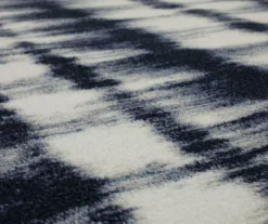 Renly Navy & White Abstract Tie-Dye Area Rug, (6' X 9') -Carpet Promotion 810600278 A8 3