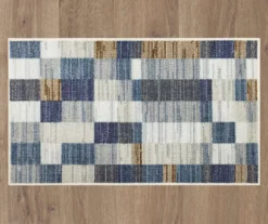 Avenue Blue & White Line Blocks Area Rug, (6' X 9') -Carpet Promotion 810600290 A0 2