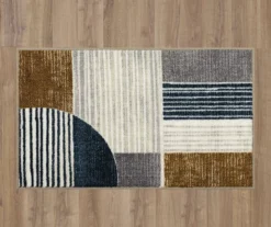 Mohawk Rain Creek Blue & Brown Line Geometric Area Rug -Carpet Promotion 810600292 A0 2
