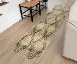 Ronson Gray & Beige Geometric Area Rug, (2' X 8') -Carpet Promotion 810600303 A0 3