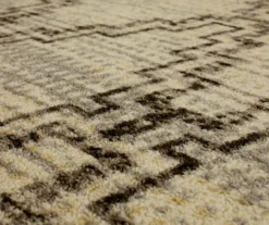 Ronson Gray & Beige Geometric Area Rug, (2' X 8') -Carpet Promotion 810600303 A8 3