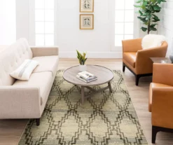Ronson Gray & Beige Geometric Area Rug, (5' X 8') -Carpet Promotion 810600304 A0 3