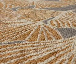 Mohawk Treasured Garden Rust & Gray Botanical Outdoor Area Rug -Carpet Promotion 810600311 A8 3 1