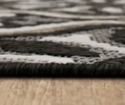 Waterside Dark Gray & Taupe Geometric Outdoor Area Rug, (2.5' X 6') -Carpet Promotion 810600318 A8 4 1