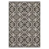 Waterside Dark Gray & Taupe Geometric Outdoor Area Rug, (8' X 10')