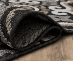 Waterside Dark Gray & Taupe Geometric Outdoor Area Rug, (8' X 10') -Carpet Promotion 810600321 A8 5