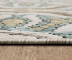 Waterside Light Gray & Turquoise Geometric Outdoor Area Rug, (8' X 10') 12 Waterside Light Gray & Turquoise Geometric Outdoor Area Rug, (8' X 10') -Carpet Promotion 810600325 A8 4