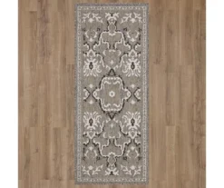 Coastal Desire Taupe & White Ornamental Outdoor Area Rug, (2.5' X 6') 12 Coastal Desire Taupe & White Ornamental Outdoor Area Rug, (2.5' X 6') -Carpet Promotion 810600338 A0 2