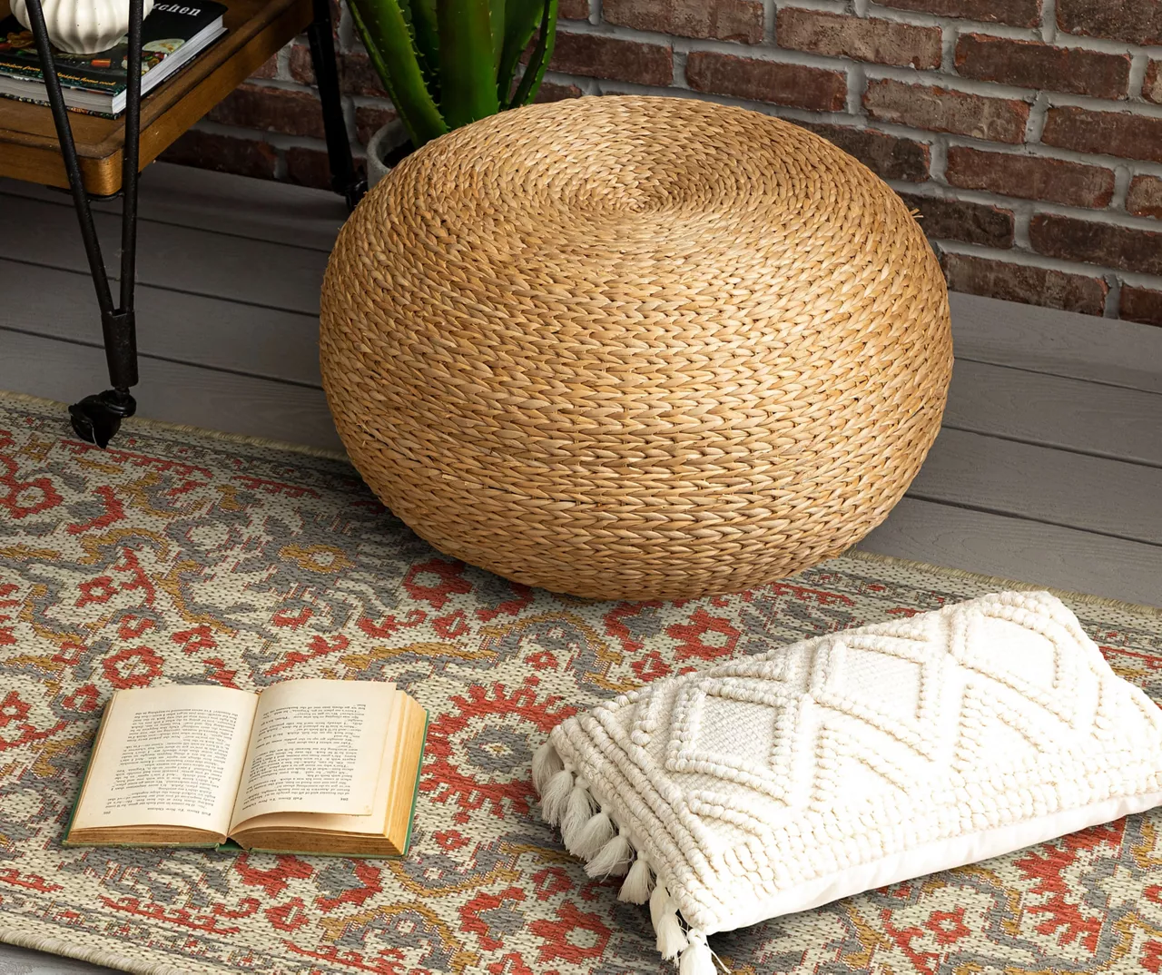 Coastal Desire Rust & Beige Ornamental Outdoor Area Rug, (2.5' X 6') 8 Coastal Desire Rust & Beige Ornamental Outdoor Area Rug, (2.5' X 6') - Image 8