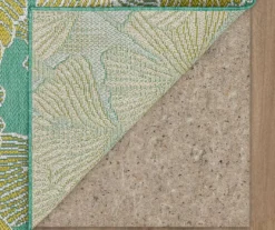 Mohawk Treasured Garden Lime Green & Turquoise Botanical Outdoor Area Rug -Carpet Promotion 810600348 A8 2