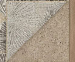 Treasured Garden Beige & Tan Botanical Outdoor Area Rug, (8' X 10') -Carpet Promotion 810600357 A8 2