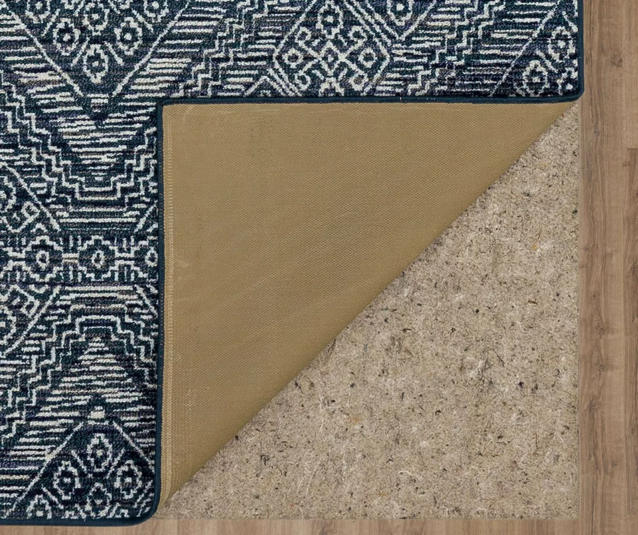 Mohawk Blue & White Geometric Diamond Area Rug 13 Mohawk Blue & White Geometric Diamond Area Rug - Image 13