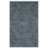 Blue & White Geometric Diamond Area Rug, (5' X 8')