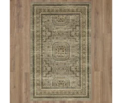 Gaston Brown & Gray Geometric Area Rug, (5' X 8') -Carpet Promotion 810600382 A0 2