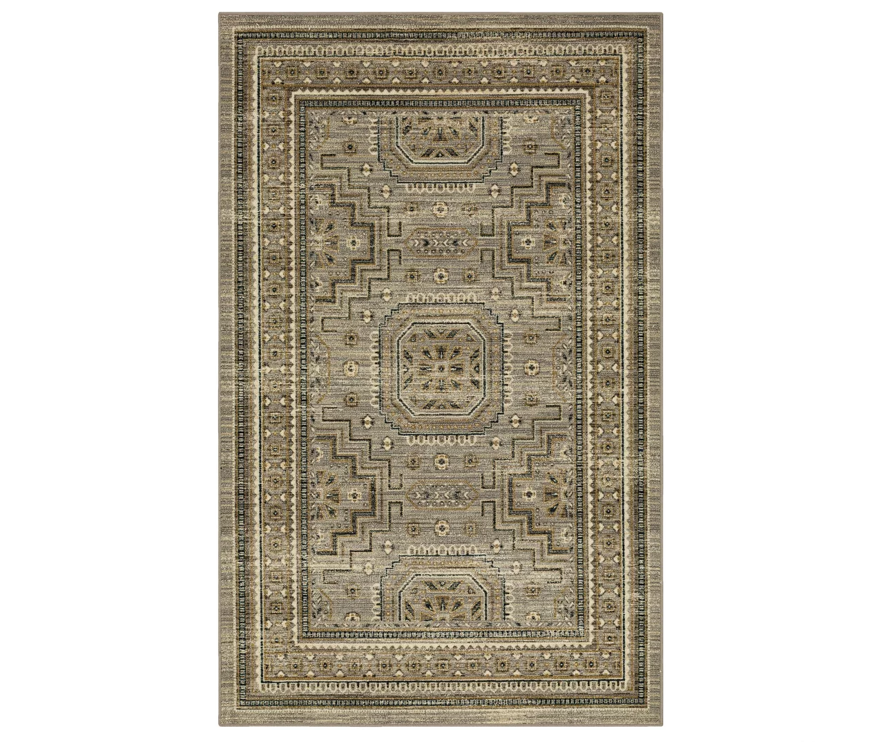 Gaston Brown & Gray Geometric Area Rug, (7.5' X 10') 1 Gaston Brown & Gray Geometric Area Rug, (7.5' X 10')