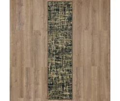 Gunnison Black & Beige Crosshatch Area Rug, (2' X 8') -Carpet Promotion 810600386 A0 2